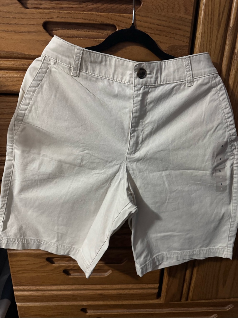 Women’s Classic beige Cotton Shorts size 8